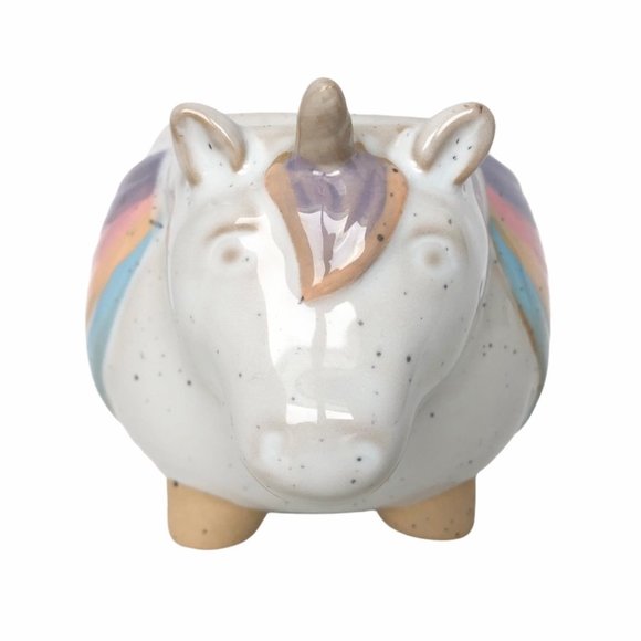 Urban Outfitters Unicorn Rainbow Speckled Tea Mug NWT - Picture 5 of 9